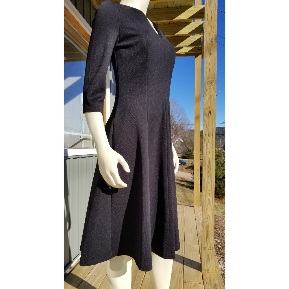 Pepe Runa A-Line, V-neck  Dress, Black, M NWT ✔️